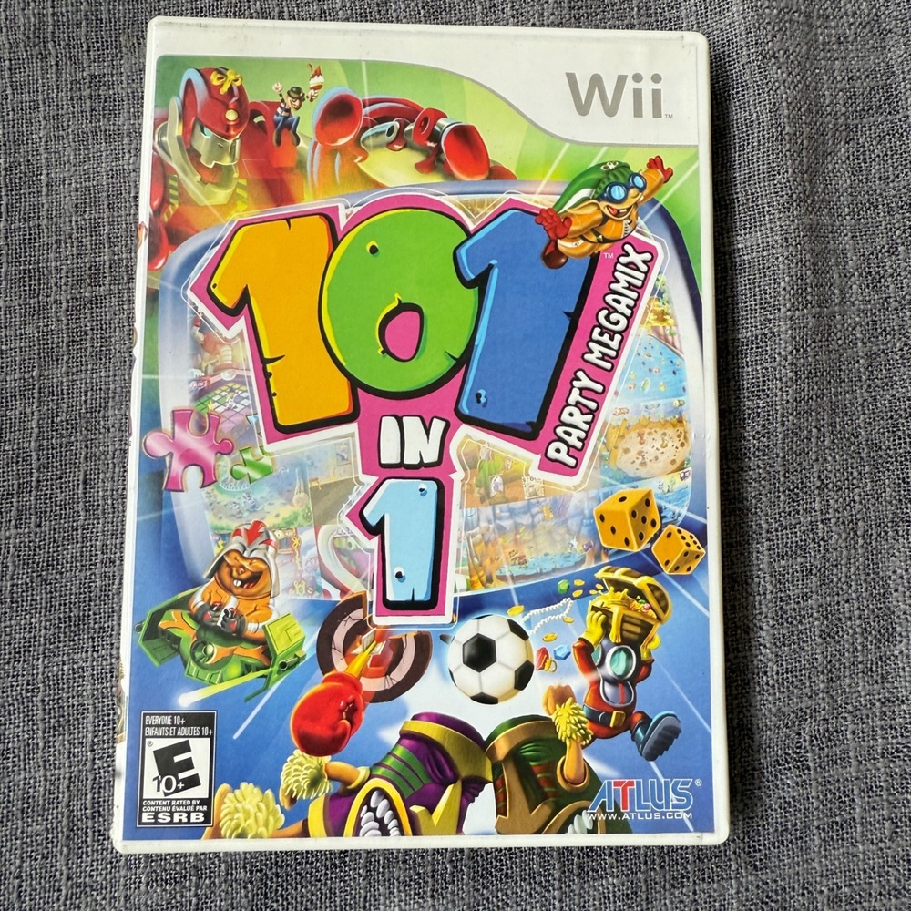 101-in-1 Party Megamix Nintendo Wii Game E for Everyone Complete with Manual‎